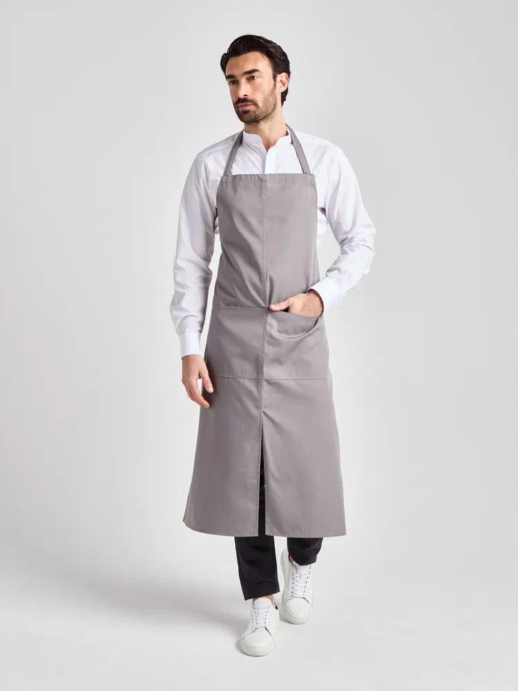 Verona Classic Schlitz Bag - Latzschürze 110 x 75 - pale grey